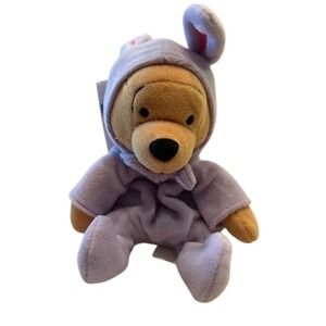 Disney Store 8" Easter Bunny Winnie The‎ Pooh Plush Toy vintage NWT Rare HTF NOS